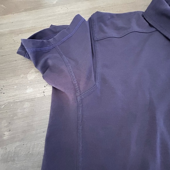 Arc'teryx Captive Polo Shirt Men's L Maroon Performance Outdoor Active *SPOT* - Picture 7 of 11